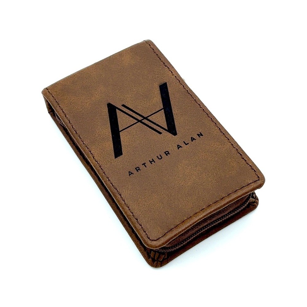 Brown Leatherette Personal Grooming Kit | Arthur Alan - Picture 2 of 9